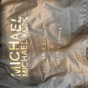 Michael Kors. Packable down jacket